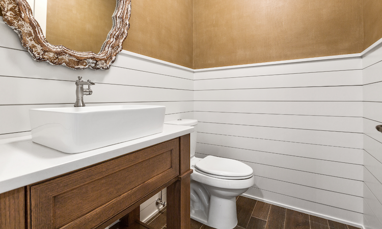 shiplap as wainscoting